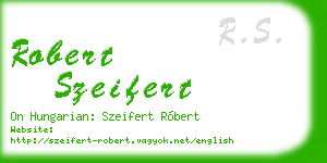 robert szeifert business card