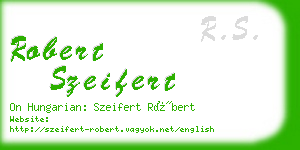 robert szeifert business card